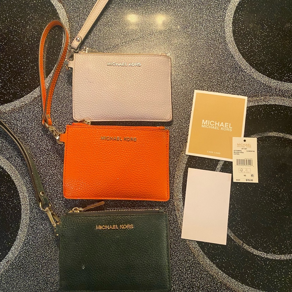 Michael Kors coin wallets with strap